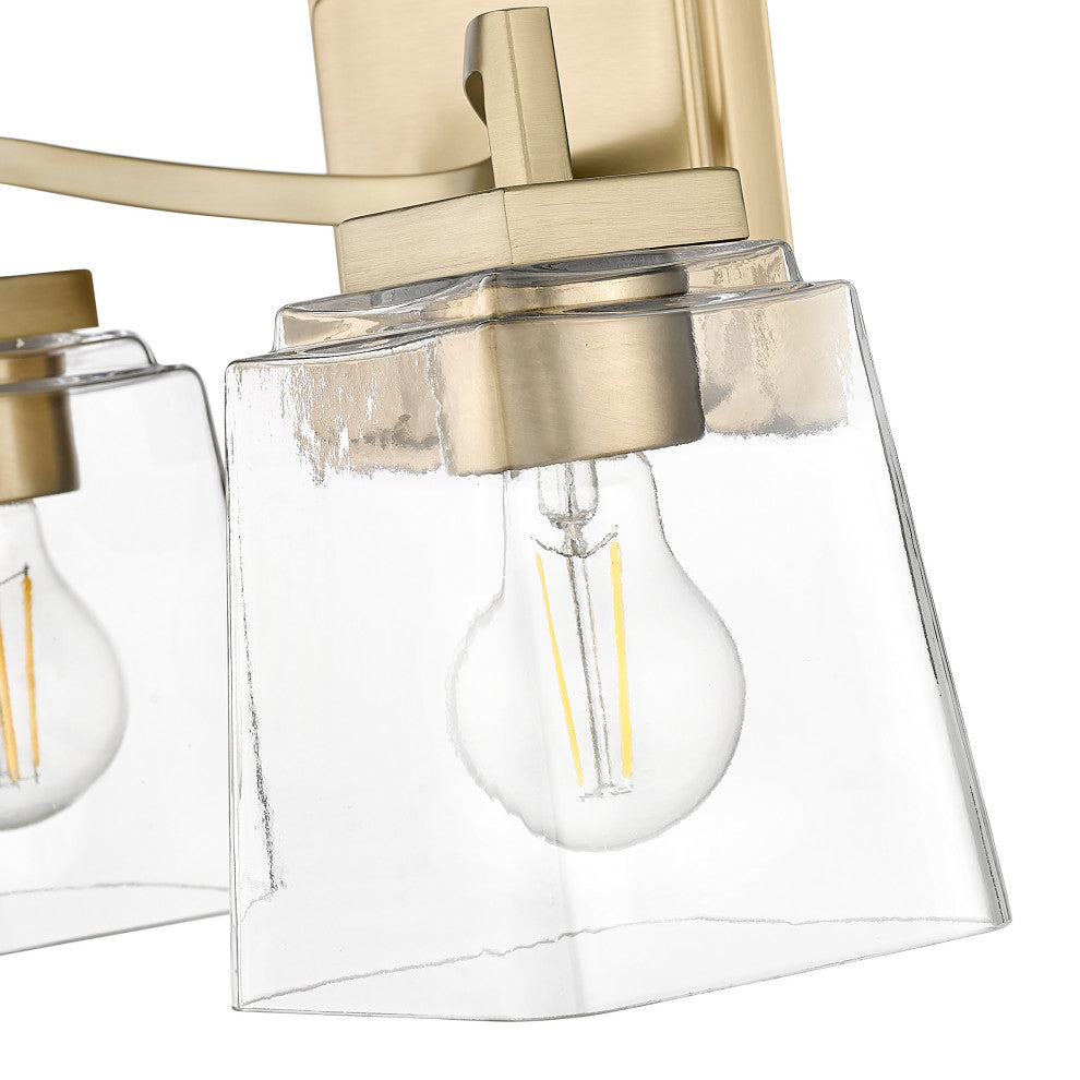 2 Light 14.5 in. Modern Gold Vanity Light