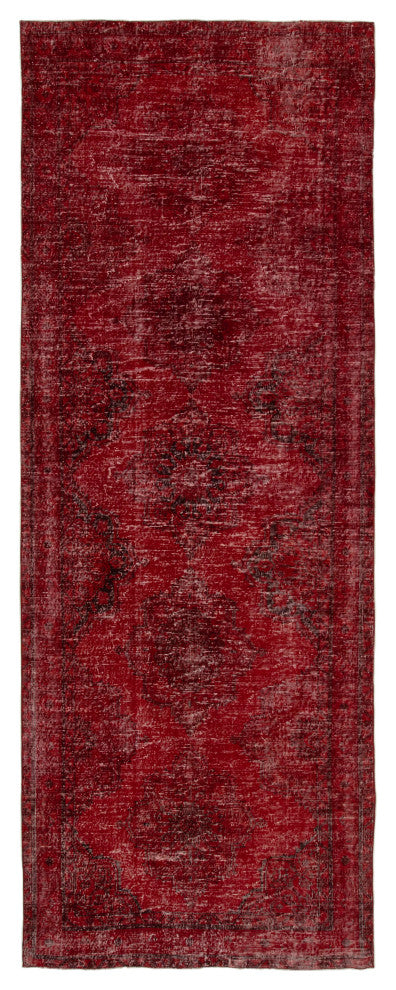 Rug N Carpet - Hand-knotted Anatolian 4' 9" x 12' 10" Rustic Runner Rug