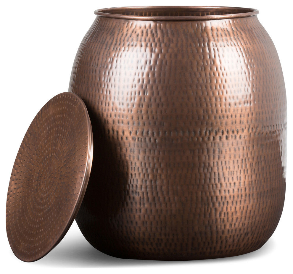 Griffen Metal Storage Accent Table