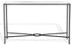 Safavieh Couture Tauri Metal Console Table, Black/Clear