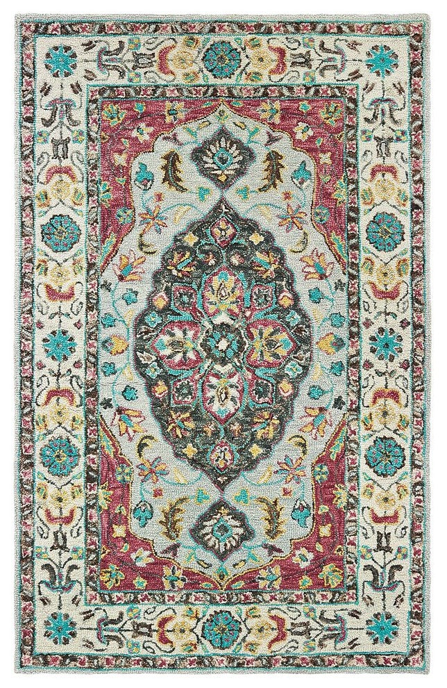 Oriental Weavers Sphinx Zahra 75504 Rug, Gray/Pink, 5'0"x8'0"