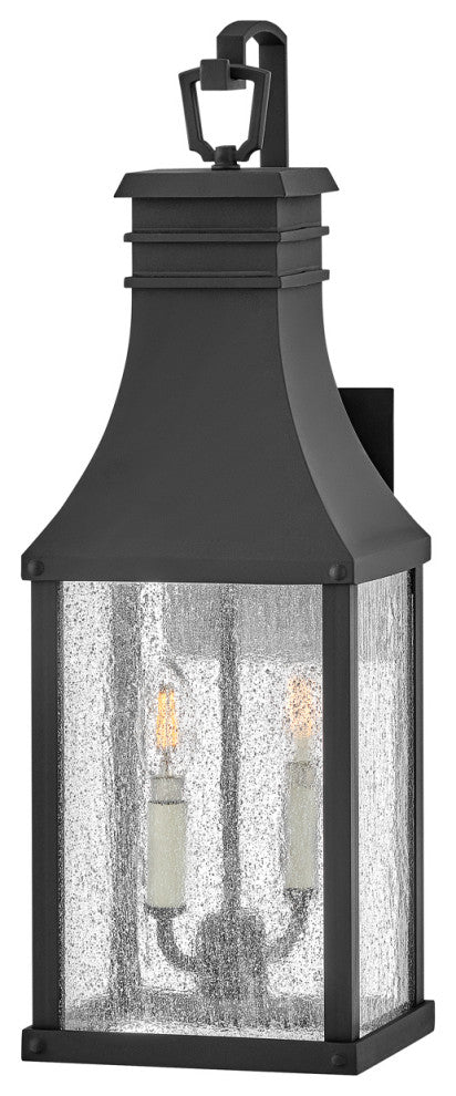 Hinkley Beacon Hill Outdoor Wall Mount, Museum Black, Medium