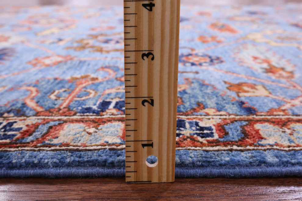 5' 10" X 9' 0" Hand Knotted Persian Fine Serapi Wool Rug - Q12868