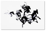 Robert Farkas 'Black Horses' Canvas Art