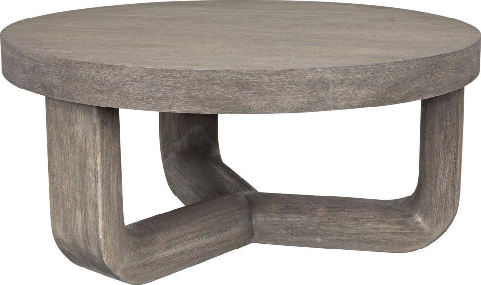 Joel Distressed Gray Mahogany Coffee Table