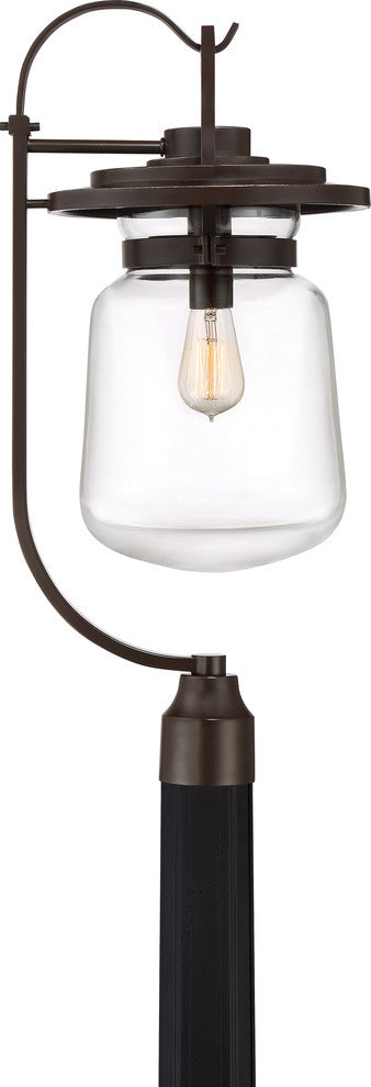 Quoizel LLE9011WT One Light Outdoor Post Mount LaSalle Western Bronze