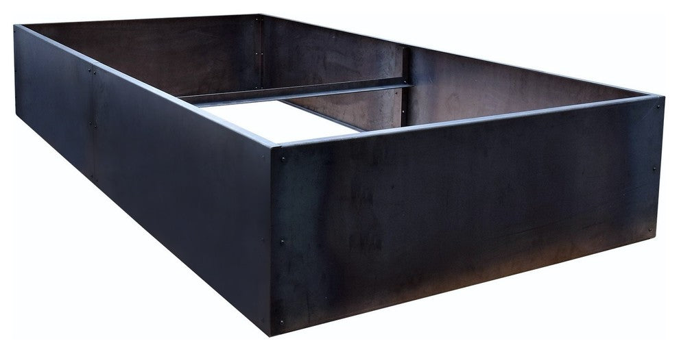 Nice Corten Steel Planter Bed 48", Steel, 48"x96"x16"h