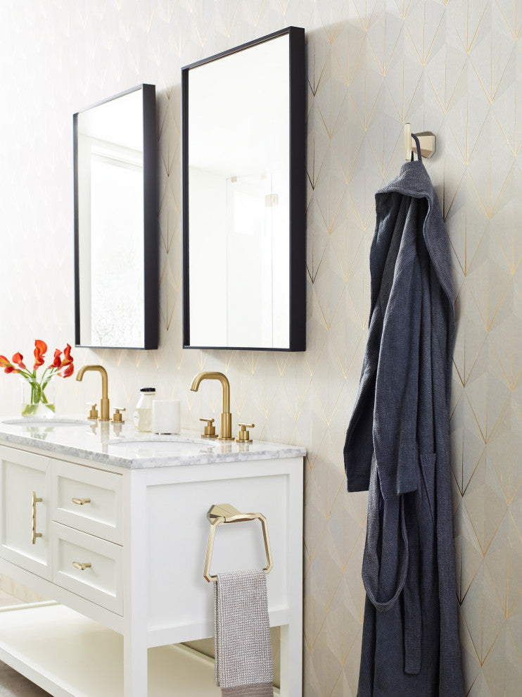 St. Vincent Contemporary Single Robe Hook, Golden Champagne