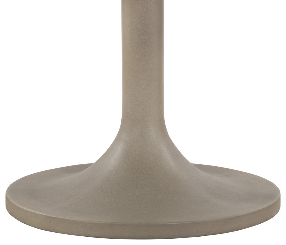 Pippa Concrete and Metal Tulip Round Dining Table
