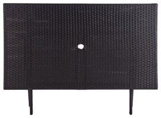 Safavieh Akita Outdoor Folding Table Black