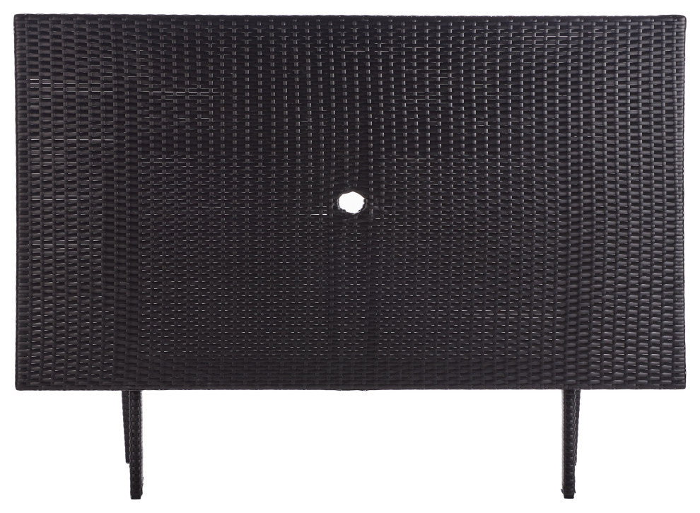 Safavieh Akita Outdoor Folding Table Black
