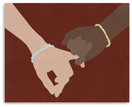Large Friendship Promise Canvas Wall Art