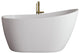 55" Streamline NDR-342-12-BBR Freestanding Tub, Tray, Drain in Brushed Brass