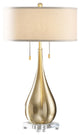 Uttermost Lagrima Brushed Brass Lamp