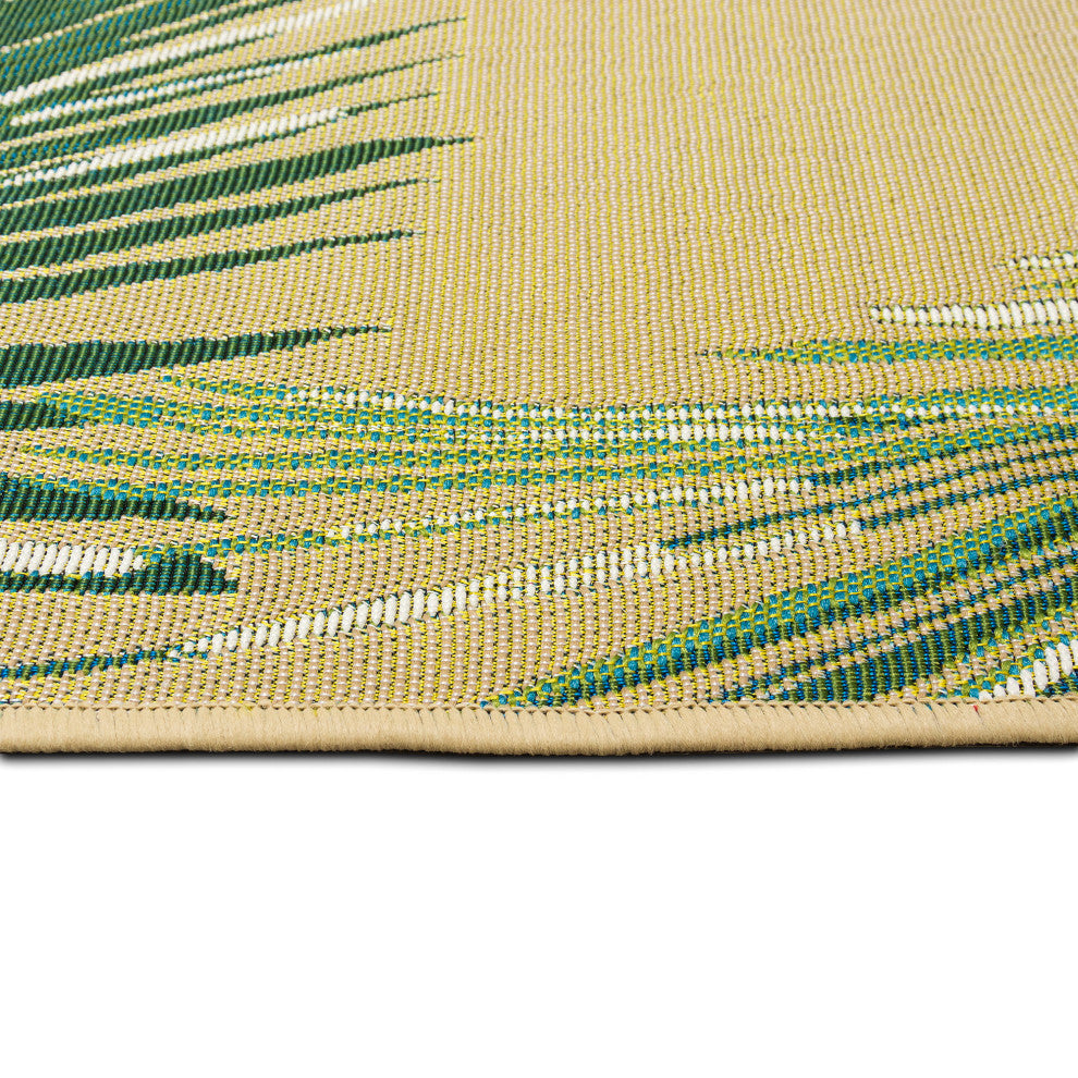 Marina Palm Border Indoor/Outdoor Rug Sisal 8'10"x11'9"