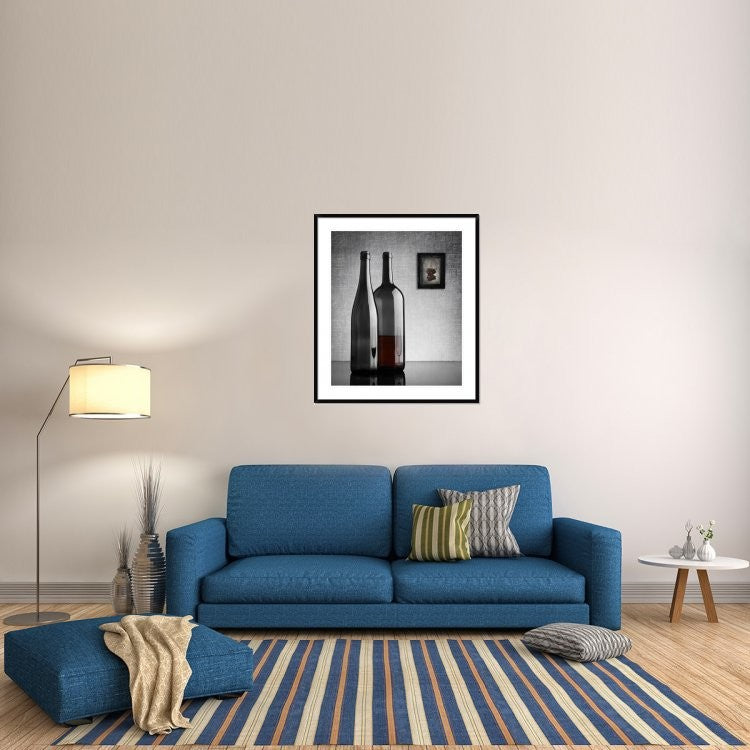 "Half Full" Framed Digital Print by Greg Brave, 38x44"