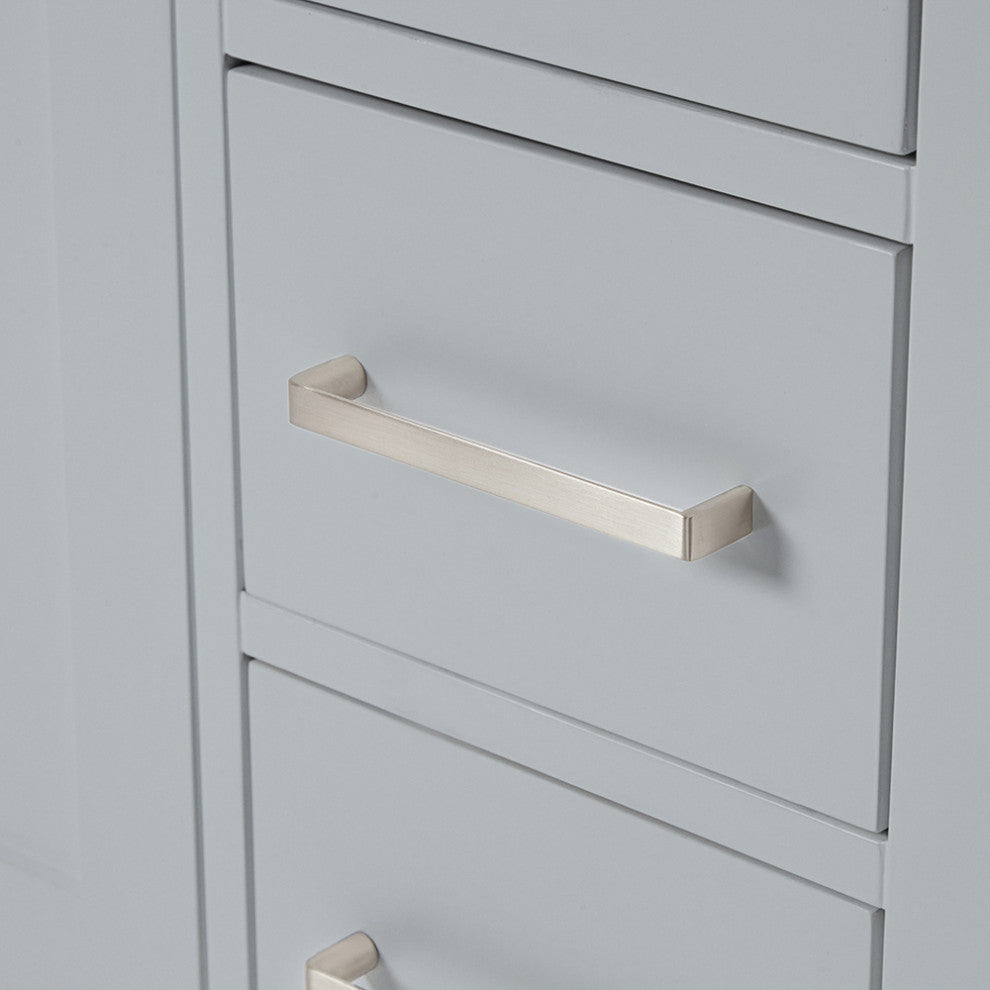 ARIEL Cambridge 61" Rectangle Sinks Bath Vanity Carrara Marble