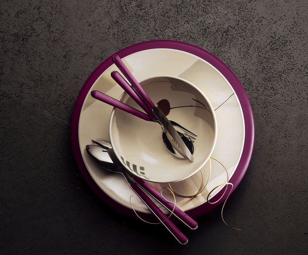 Fantasia Flatware Set, Light Mauve, 5 Pcs.
