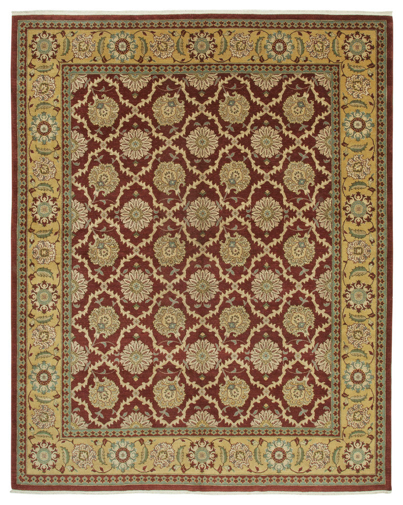 Rug N Carpet - Handwoven Oriental 9' 11" x 12' 8" Decorative Oushak Area Rug