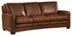 Joanna Leather Craft Sofa, Brown
