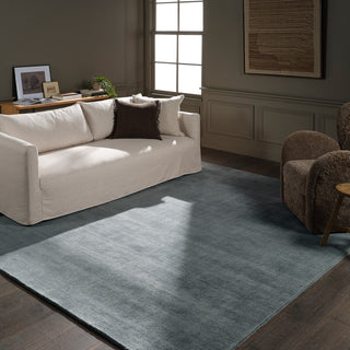 Jaipur Living Arcus FTR08 Handmade Solid Blue Area Rug, 9'6"x13'6"
