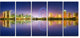 Singapore Skyline and Blue Sky, Cityscape Canvas Art Print, 60"x28", 5 Panels