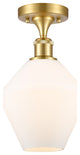 Innovations 516-1C-SG-G651-8 1-Light Semi-Flush Mount, Satin Gold