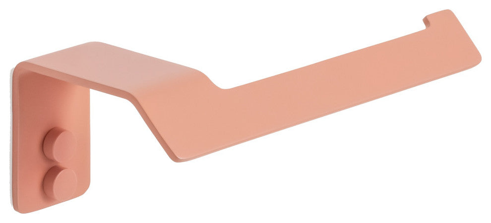 Slim Toilet Paper Holder, Matte Salmon