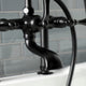 AE103T0 Deck Mount Clawfoot Tub Faucet, Matte Black