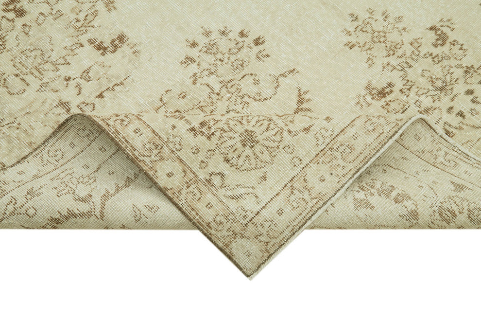 Rug N Carpet - Handmade Anatolian 6' 8'' x 10' 7'' Distressed Wool Area Rug