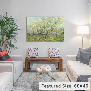 "The White Orchard" Wrapped Canvas Art Print, 26x18x1.5