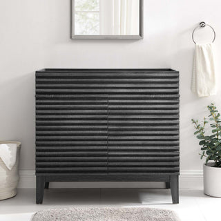 Render 36" Bathroom Vanity Cabinet, Charcoal