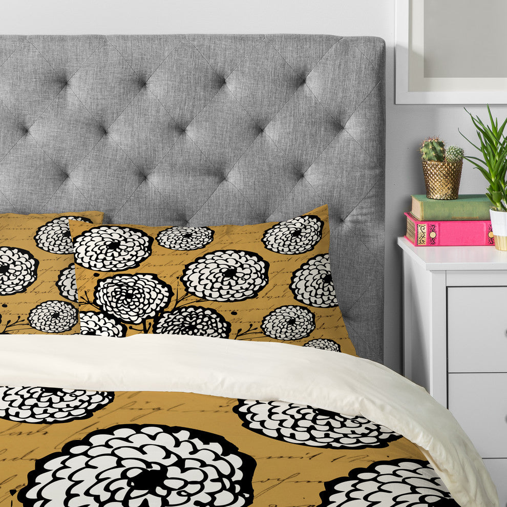 Deny Designs Julia Da Rocha Flowery Letter Pillowcase