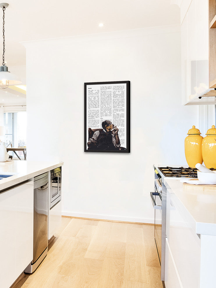 "Staying Home" Framed Painting Print, 20"x30"