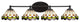 Capri 4-Light Bath Bar, Matte Black/Cyprus Art