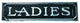 Ladies Restroom Sign: Rustic Aluminum Door or Wall Sign