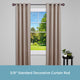 KenneyÂ® Mae 5/8" Standard Decorative Window Curtain Rod, Chocolate, 28-48