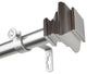 Helen 1" Curtain Rod, Satin Nickel, 28-48"