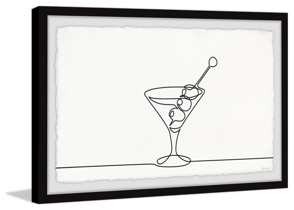 "Cocktail Line" Framed Painting Print, 12x8