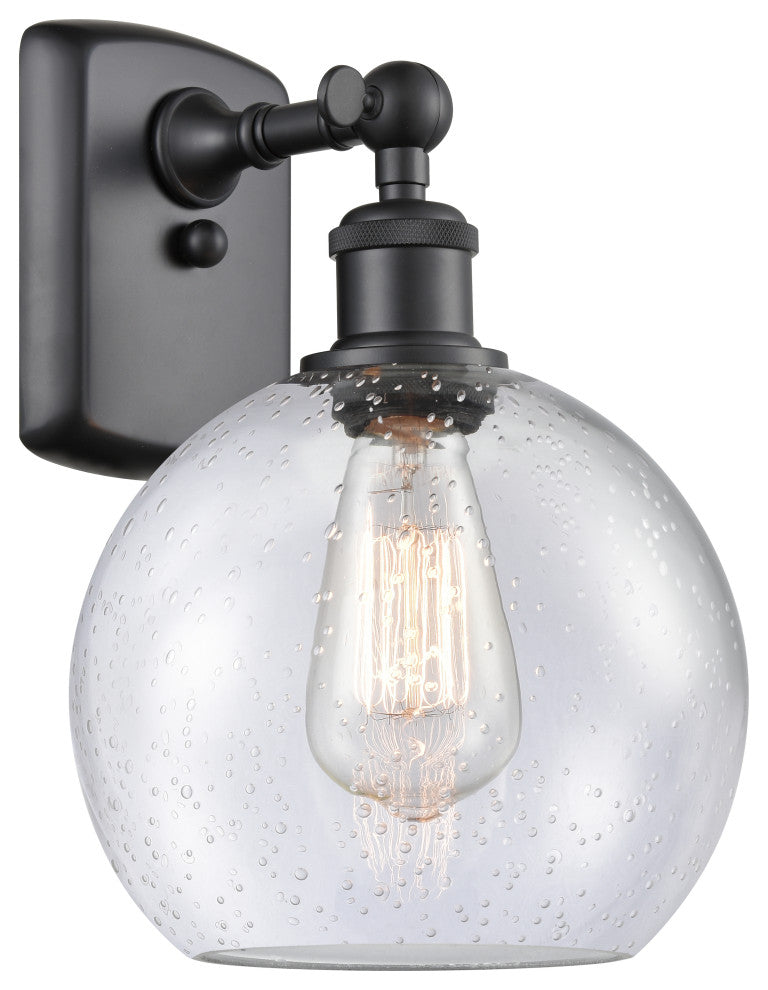 Innovations Lighting 516-1W-BK-G124-8-LED Athens 1 Light 8" Sconce
