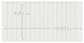 Kings Loft White Fluted Ceramic Wall Tile