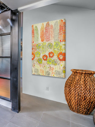 "Big Orange II" Painting Print on Wrapped Canvas