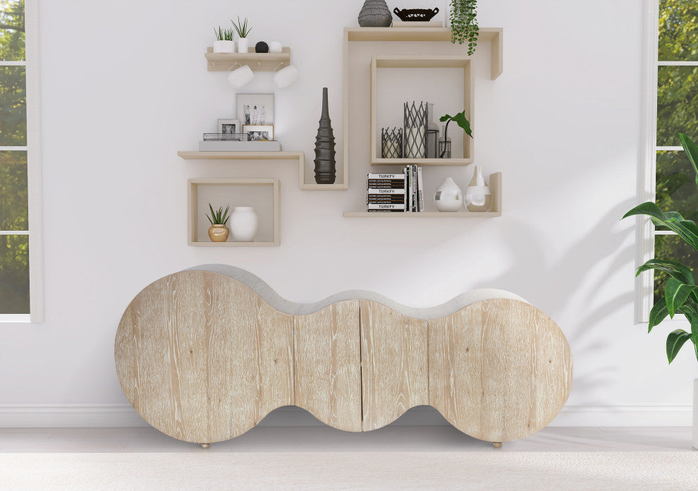 Sono Black Sideboard/Buffet, Oak