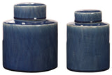 Saniya Blue Containers, Set of 2