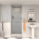 Transolid SaraMar 36"x36"x72" 3-Piece Shower Wall Kit, Grey Beach Velvet