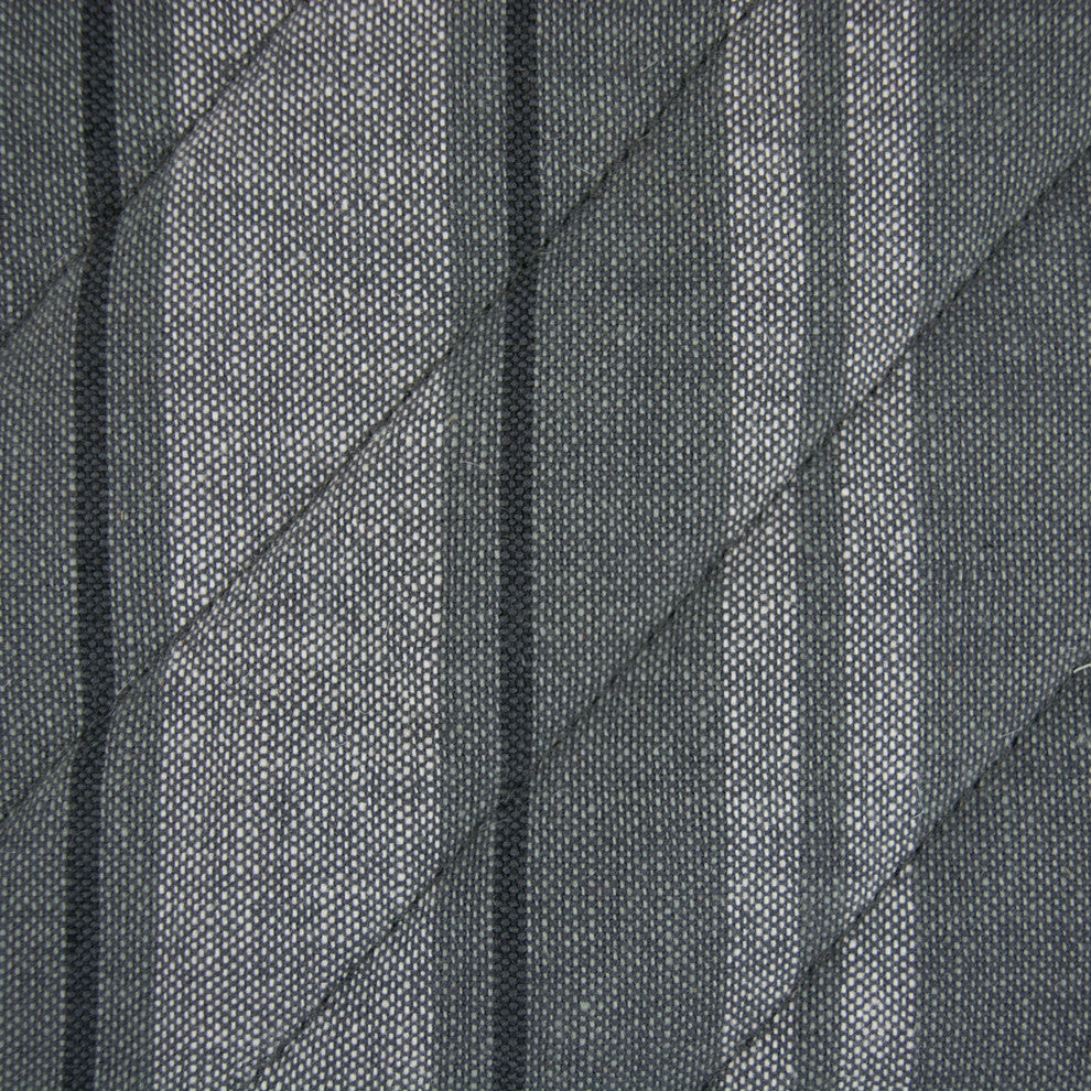 Gray Chambray French Stripe Oven Mitt Set of 2