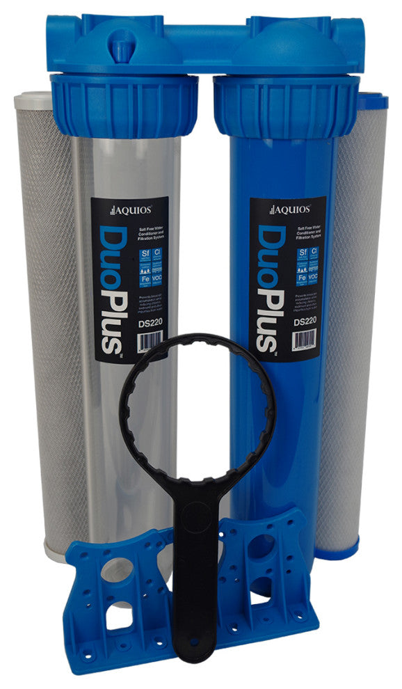 Aquios DuoPlus DS220 Salt Free Water Conditioner and Filter System