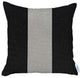 Set of 2 Black and White Center Pillow Covers