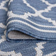 Shaila Transitional Geometric Blue Rectangle Indoor/Outdoor Area Rug, 8'x10'