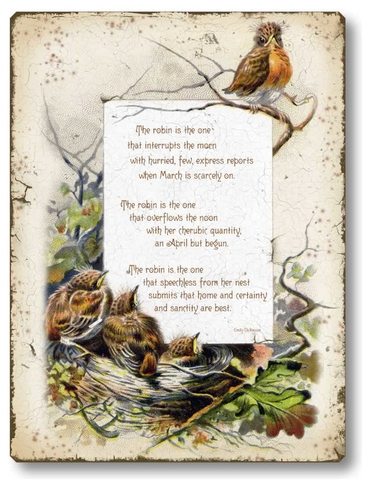 Vintage-Style Birds Sign